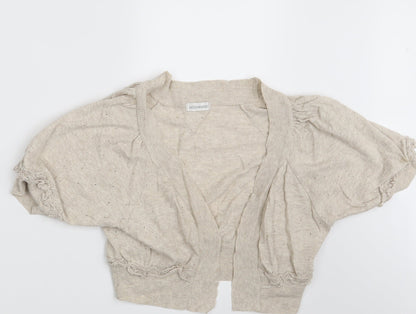 Todayswoman Womens Beige   Shrug Jumper Size 12