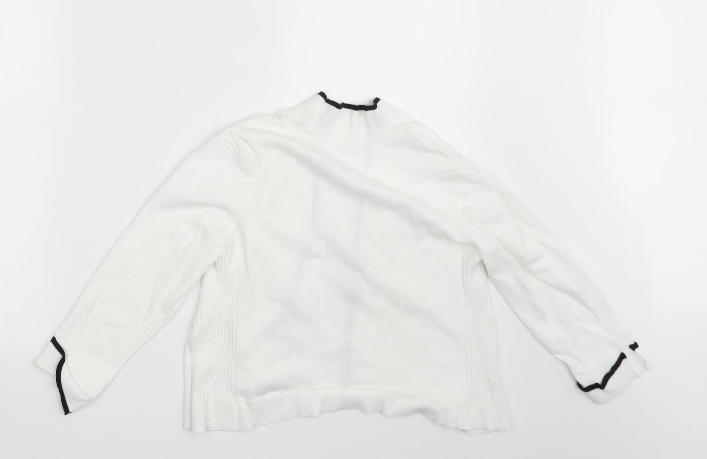 89th & Madison Womens White   Cardigan Jumper Size S