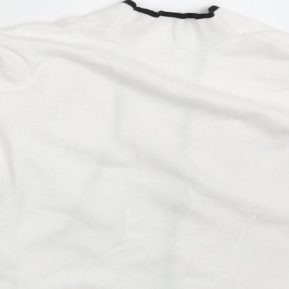 89th & Madison Womens White   Cardigan Jumper Size S