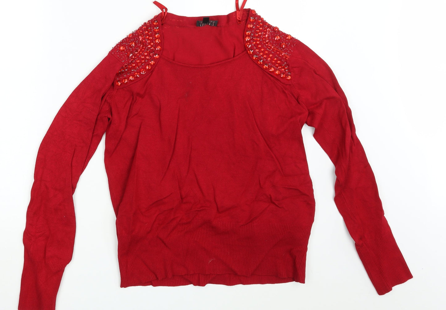 Womens UK Size L Casamia Red Pullover Jumper