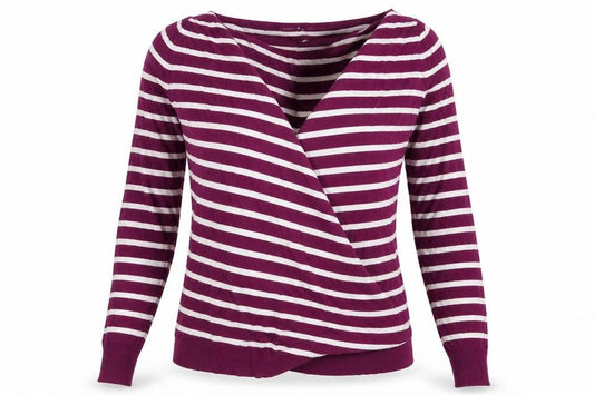 Womens UK Size One Size JoJo Maman Bébé Purple Wrap Jumper