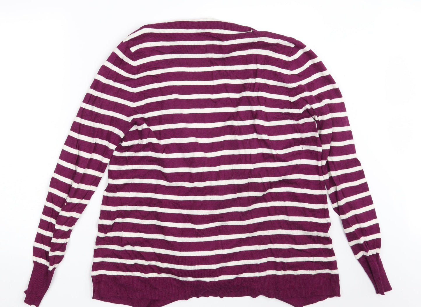 Womens UK Size One Size JoJo Maman Bébé Purple Wrap Jumper