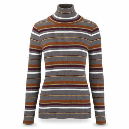 STR Womens Multicoloured Striped  Pullover Jumper Size S
