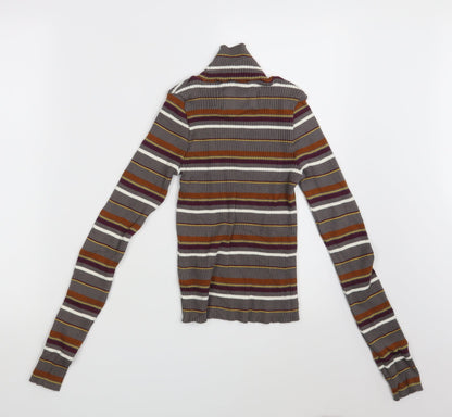 STR Womens Multicoloured Striped  Pullover Jumper Size S