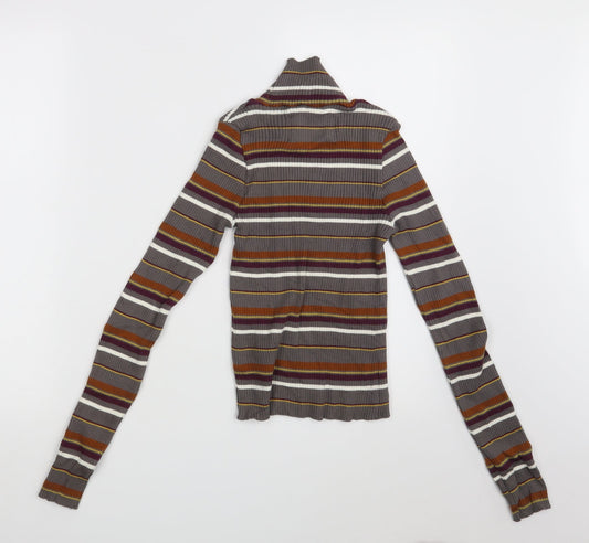 STR Womens Multicoloured Striped  Pullover Jumper Size S