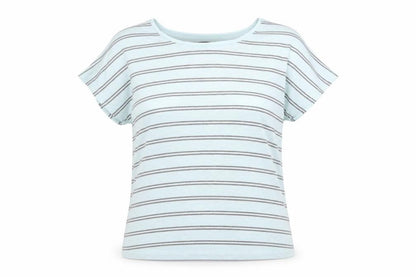 Viz A Viz  Womens Blue Striped  Pullover Sweatshirt Size 12