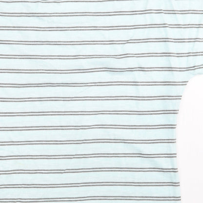 Viz A Viz  Womens Blue Striped  Pullover Sweatshirt Size 12