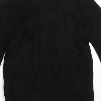 Womens UK Size One Size Preworn Black Pullover Jumper