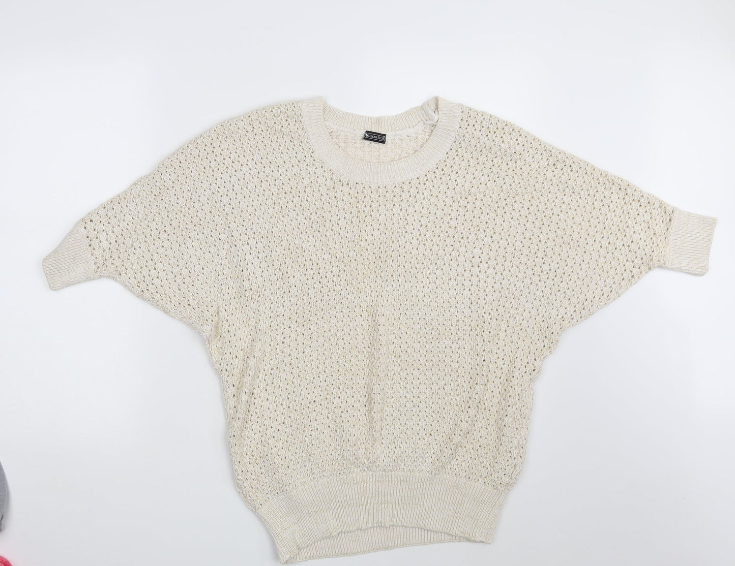 Laura Scott Womens Ivory   Pullover Jumper Size 18