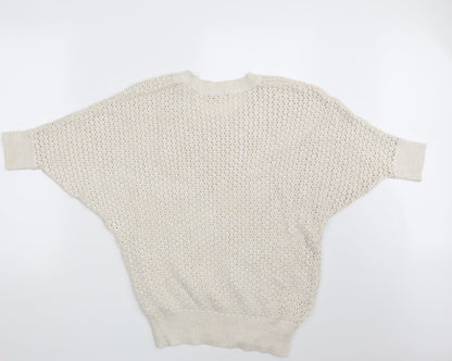 Laura Scott Womens Ivory   Pullover Jumper Size 18