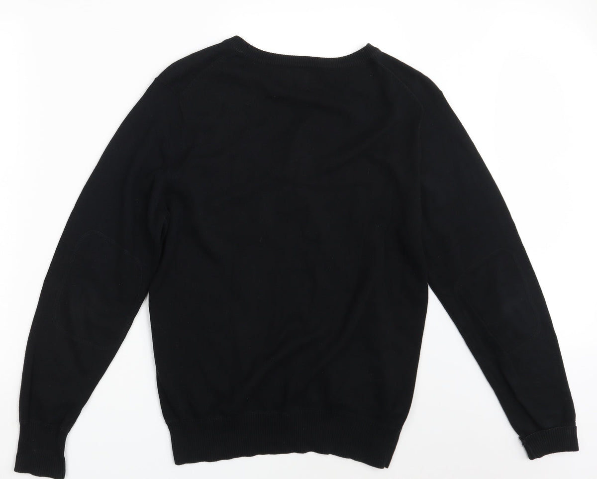 Soviet Mens Black   Pullover Jumper Size M