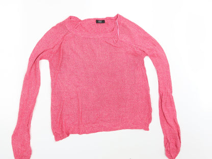 F&F Womens Pink   Pullover Sweatshirt Size 12