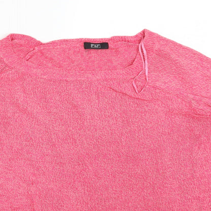 F&F Womens Pink   Pullover Sweatshirt Size 12