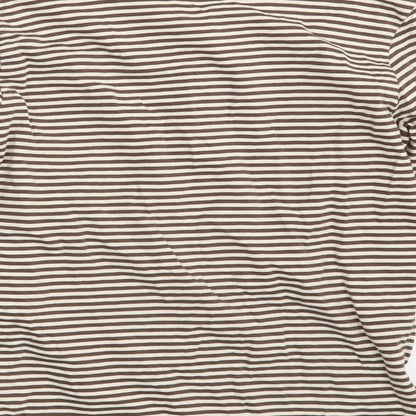 TU Girls Brown Striped  Top Pyjama Top Size 6-7 Years
