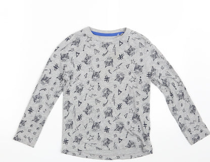 Lupilu Boys Grey Geometric  Basic T-Shirt One Size