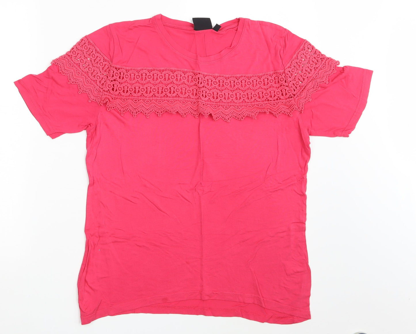 Womens UK Size 16 BEYOU Pink Basic T-Shirt