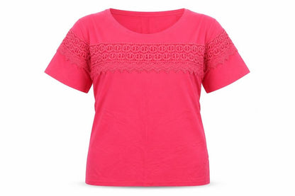 Womens UK Size 16 BEYOU Pink Basic T-Shirt