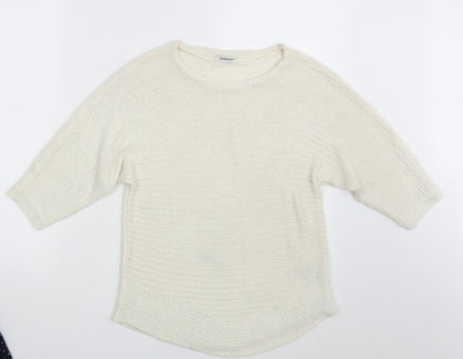 Womens UK Size 10 Damart Ivory Pullover Jumper