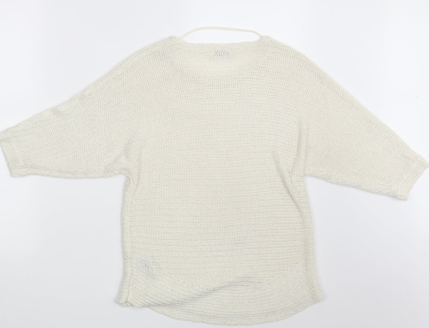 Womens UK Size 10 Damart Ivory Pullover Jumper