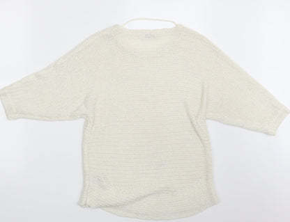 Womens UK Size 10 Damart Ivory Pullover Jumper