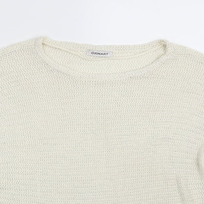 Womens UK Size 10 Damart Ivory Pullover Jumper
