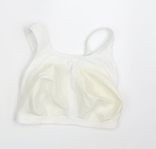 M&S Womens Ivory   Cropped Tank Size 10