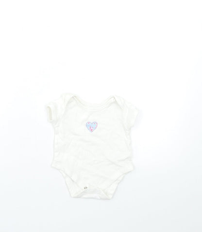 George Baby White   Babygrow One-Piece Size 0-3 Months