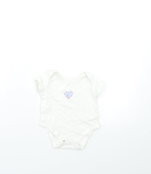 George Baby White   Babygrow One-Piece Size 0-3 Months