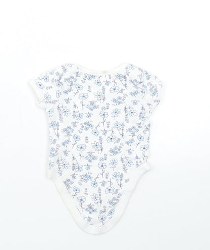 George Baby Blue Floral  Babygrow One-Piece Size 0-3 Months