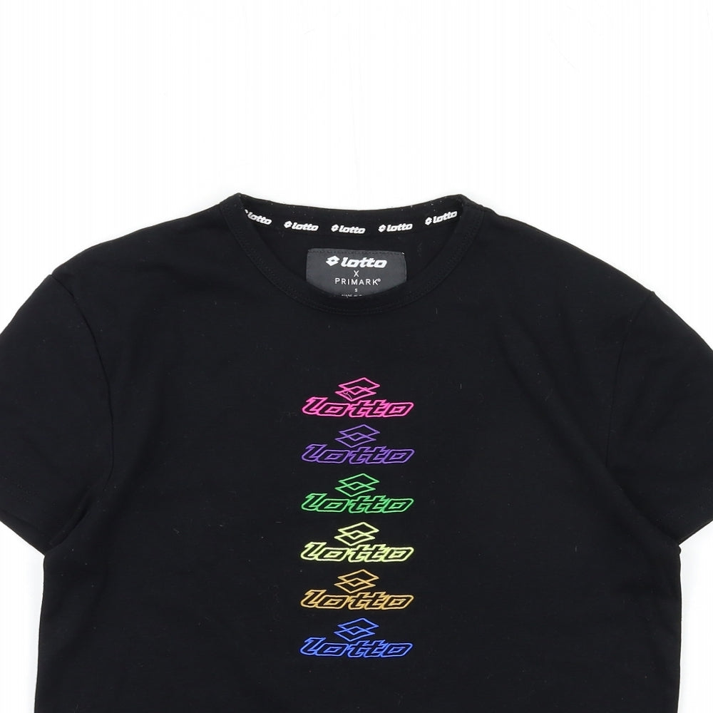 Primark Womens Black   Basic T-Shirt Size S