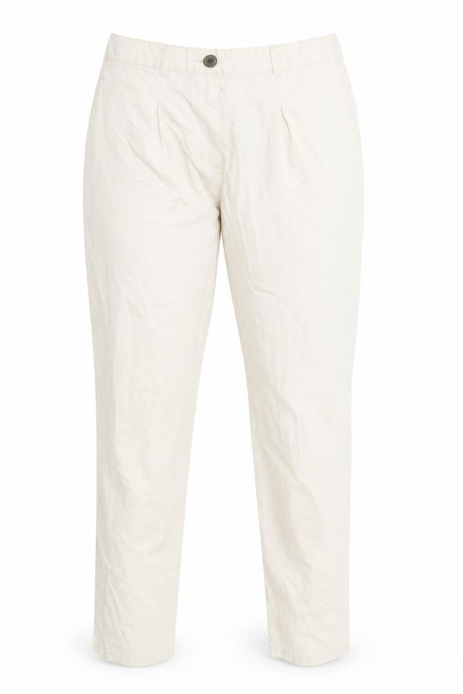 Womens UK Size 8 H&M Regular Fit  White Trousers