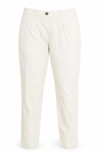 Womens UK Size 8 H&M Regular Fit  White Trousers