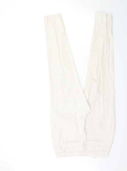 Womens UK Size 8 H&M Regular Fit  White Trousers
