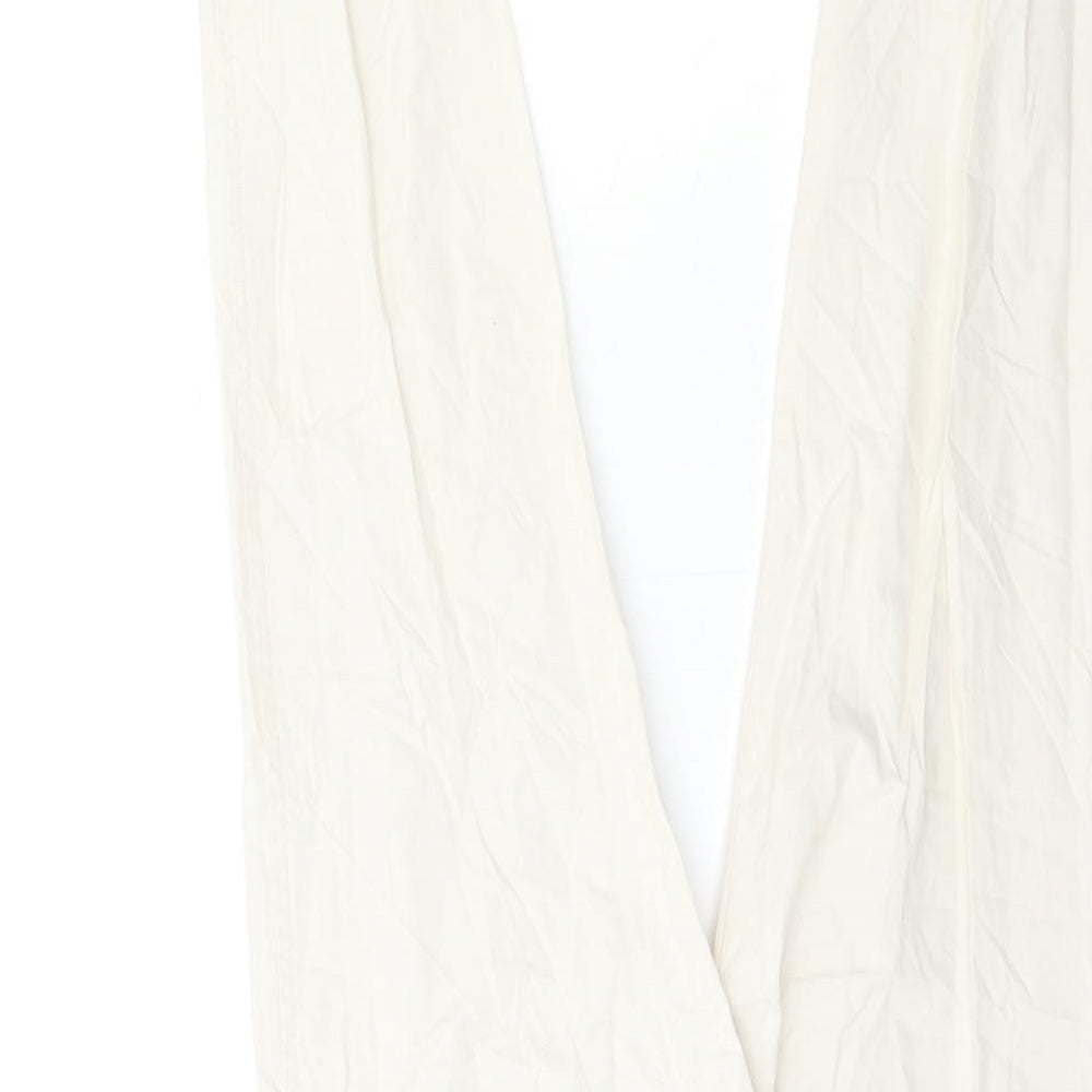 Womens UK Size 8 H&M Regular Fit  White Trousers