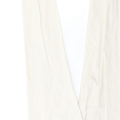 Womens UK Size 8 H&M Regular Fit  White Trousers