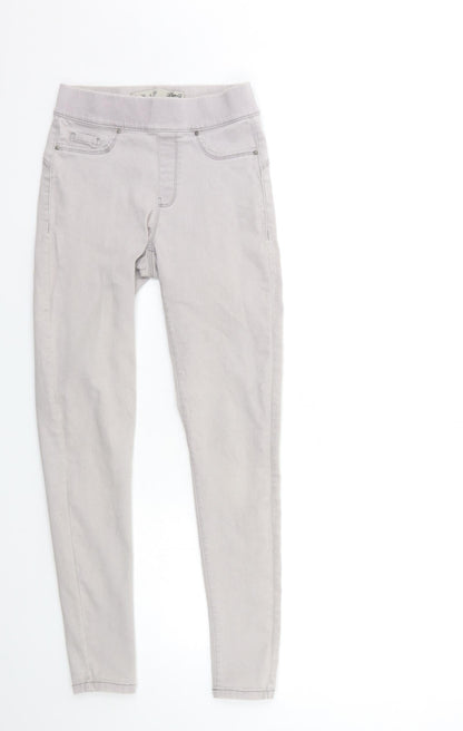 Denim & Co. Womens Grey  Denim Jegging Jeans Size 8 L28 in