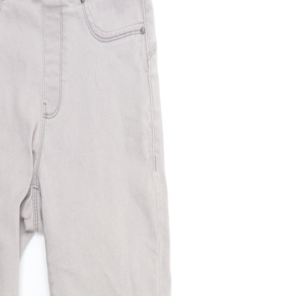 Denim & Co. Womens Grey  Denim Jegging Jeans Size 8 L28 in