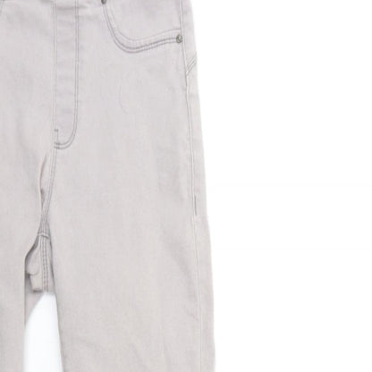 Denim & Co. Womens Grey  Denim Jegging Jeans Size 8 L28 in