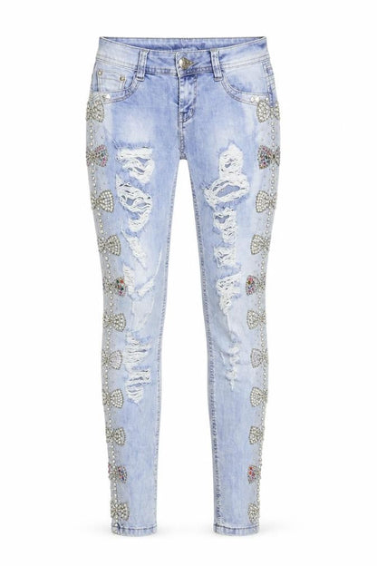 Womens Blue  Denim Skinny Jeans Size 26 in L31 in