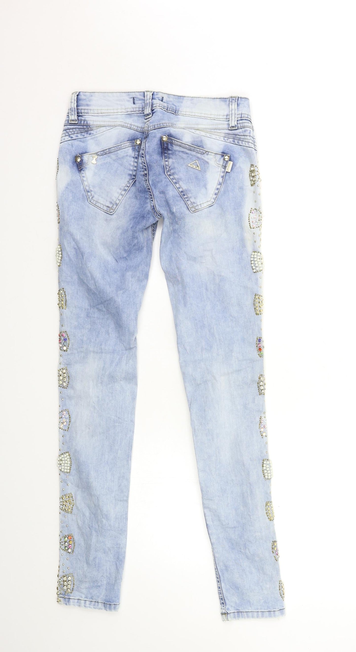 Womens UK Size 26 in Preworn Regular Fit Skinny Blue Jeans