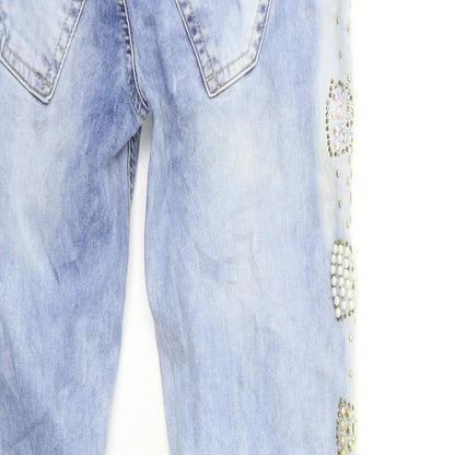 Womens UK Size 26 in Preworn Regular Fit Skinny Blue Jeans