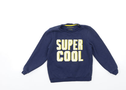 Primark Girls Blue   Pullover Sweatshirt Size 6-7 Years