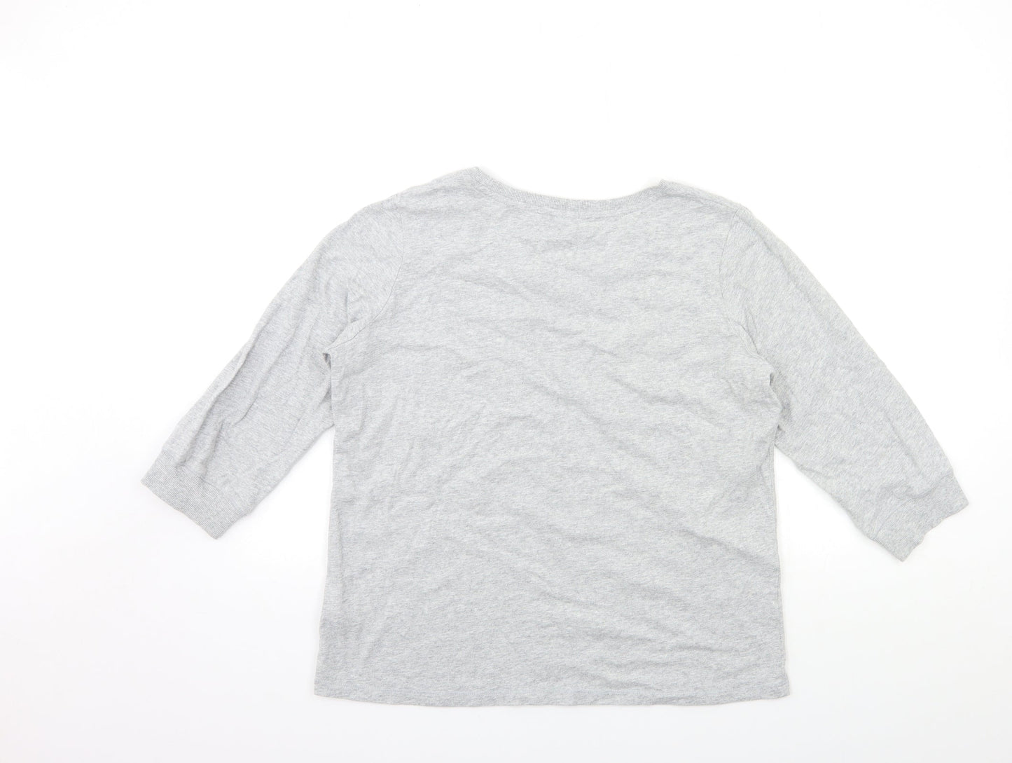 Debenhams Womens Grey   Basic T-Shirt Size 12  - snow