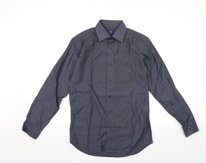 NEXT Mens Grey    Button-Up Size 14.5