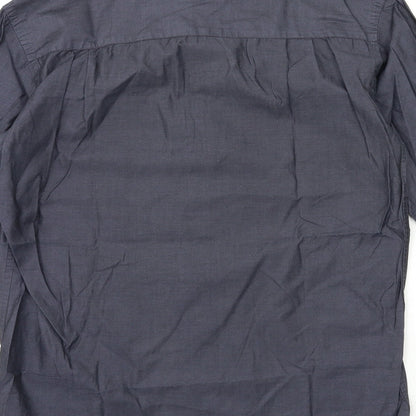 NEXT Mens Grey    Button-Up Size 14.5