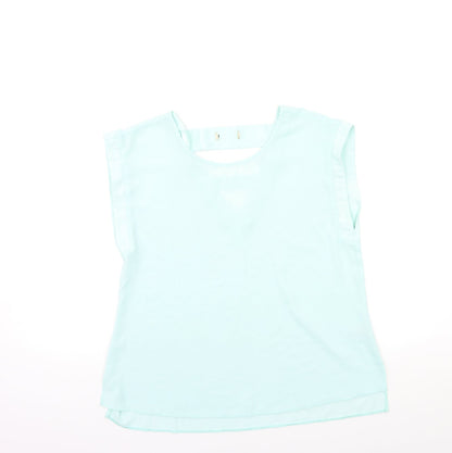 Papaya Womens Blue   Basic Blouse Size 12