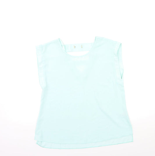 Papaya Womens Blue   Basic Blouse Size 12