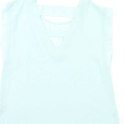 Papaya Womens Blue   Basic Blouse Size 12