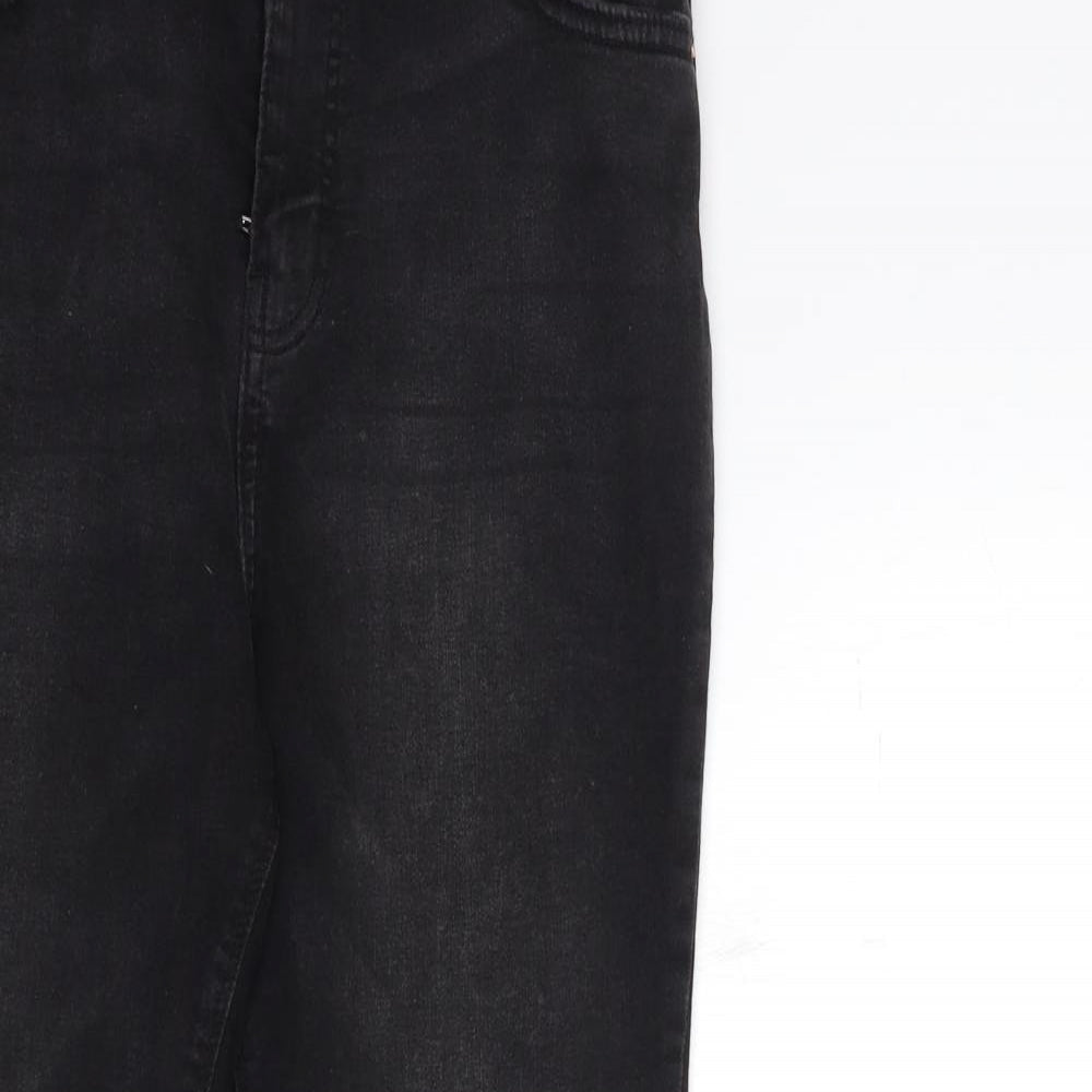 Denim & Co. Womens Black  Denim Skinny Jeans Size 14 L27 in