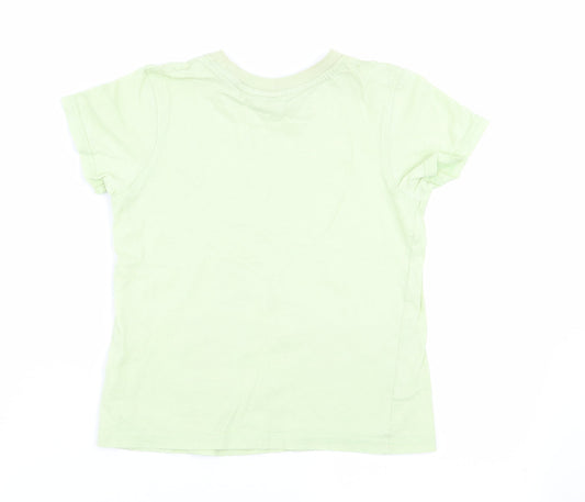 Asda George Boys Green   Basic T-Shirt Size 5-6 Years
